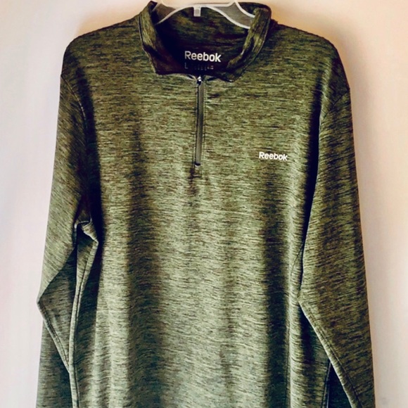 Reebok Other - Reebok Men’s Green Space Dye Zip Pullover NEW sz L